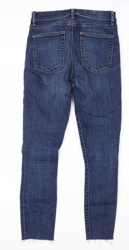 Gap Womens Blue  Cotton Skinny Jeans Size 26 in L28 in Regular