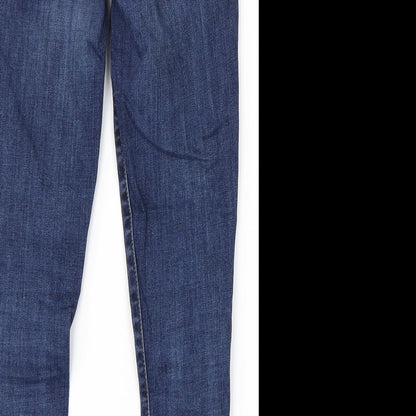 Gap Womens Blue  Cotton Skinny Jeans Size 26 in L28 in Regular