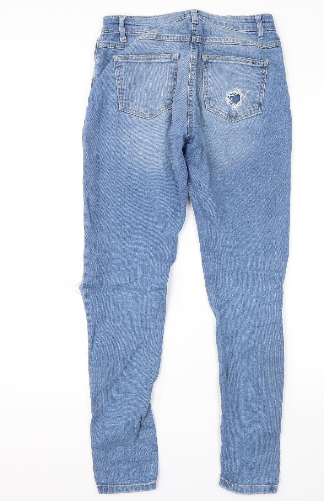 Quiz Womens Blue  Cotton Skinny Jeans Size 8 L29 in Regular