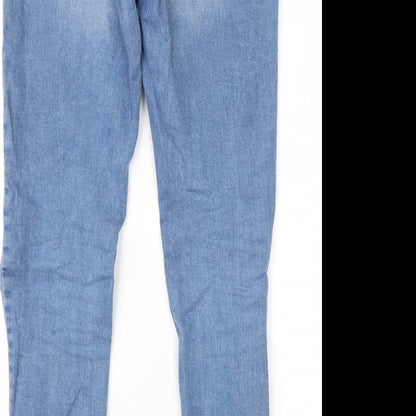 Quiz Womens Blue  Cotton Skinny Jeans Size 8 L29 in Regular