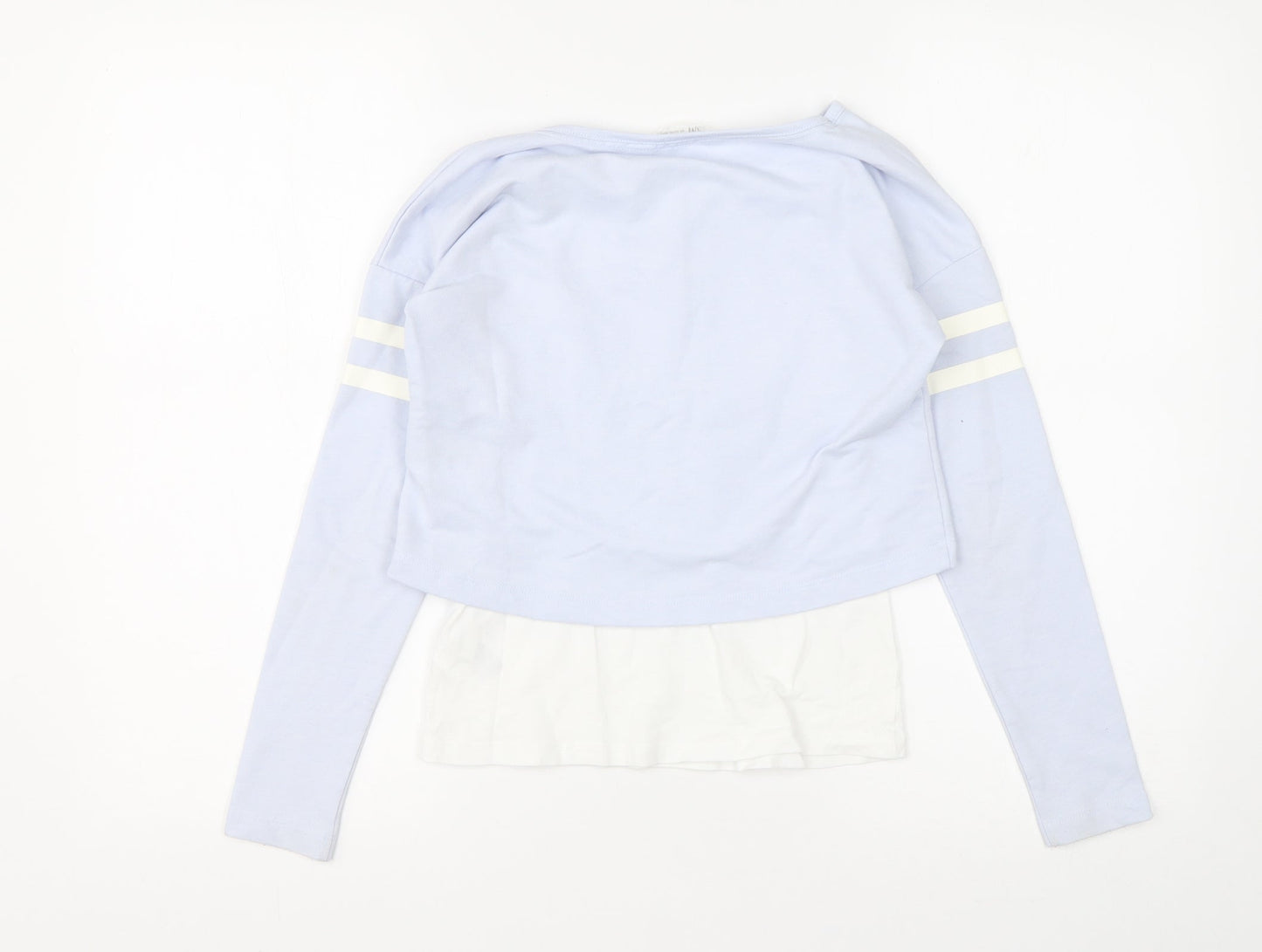 H&M Girls Multicoloured  Cotton Pullover Sweatshirt Size 9-10 Years   - Sweatshirt with T shirt