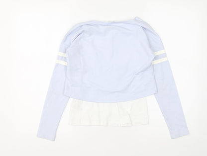 H&M Girls Multicoloured  Cotton Pullover Sweatshirt Size 9-10 Years   - Sweatshirt with T shirt