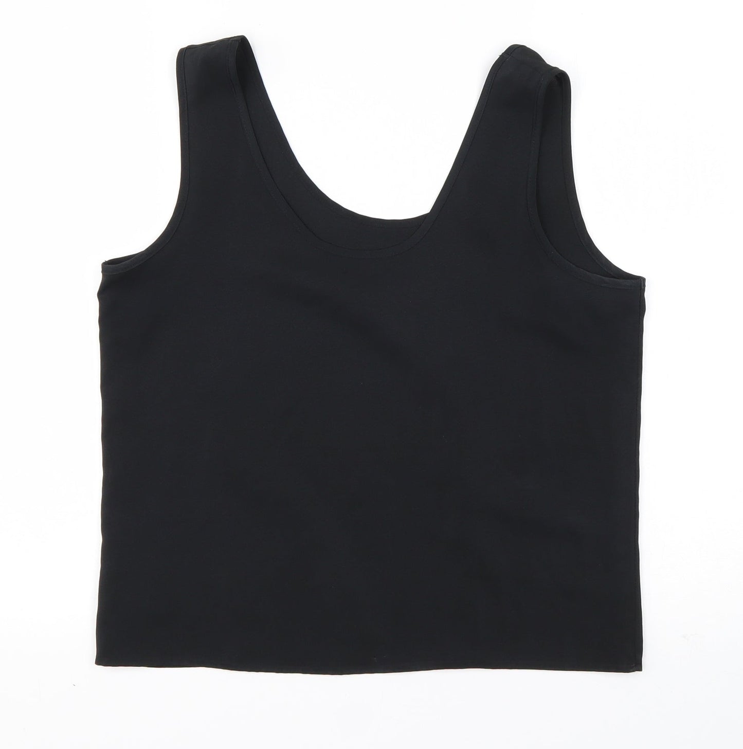 Womens UK Size 12 St Michael Black Basic Tank