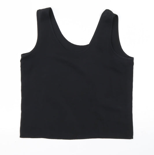 Womens UK Size 12 St Michael Black Basic Tank