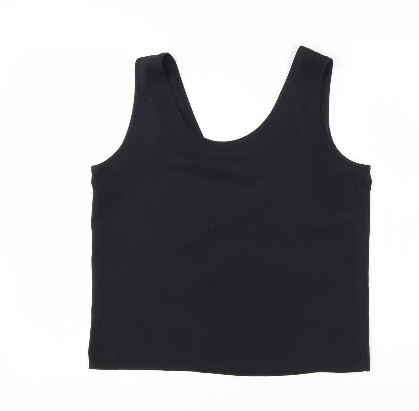 Womens UK Size 12 St Michael Black Basic Tank