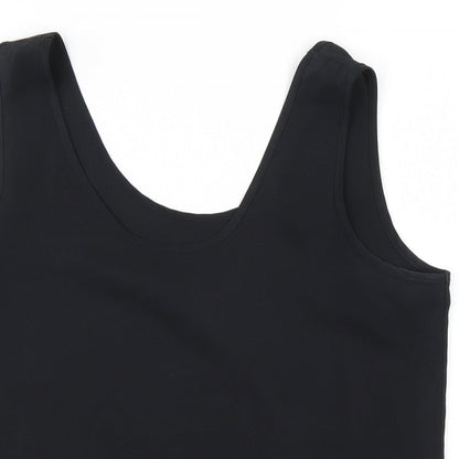 Womens UK Size 12 St Michael Black Basic Tank