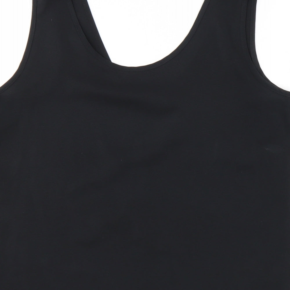 Womens UK Size 12 St Michael Black Basic Tank