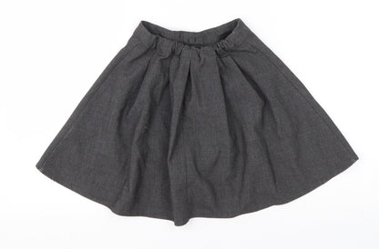 Nutmeg Girls Grey  Polyester A-Line Skirt Size 5-6 Years  Regular  - School wear