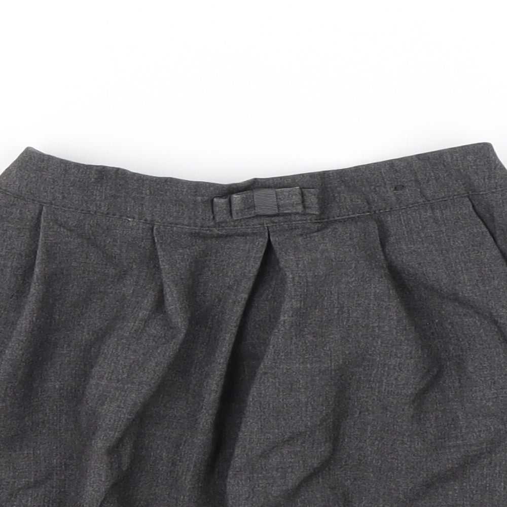 Nutmeg Girls Grey  Polyester A-Line Skirt Size 5-6 Years  Regular  - School wear