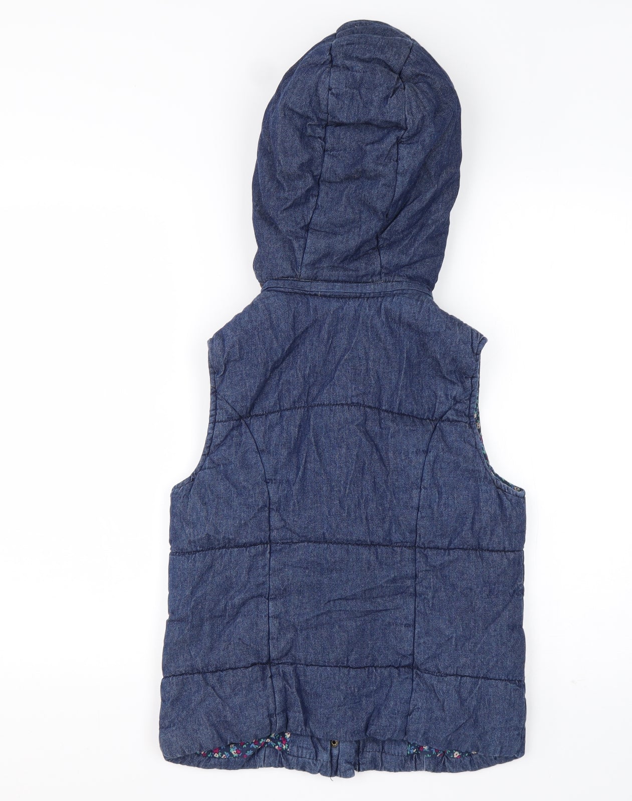 New Look Womens Blue   Gilet Coat Size 8