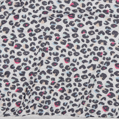 M&S Girls Multicoloured Round Neck Animal Print Viscose Pullover Jumper Size 14-15 Years