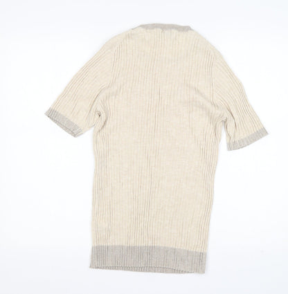 Womens UK Size 16 NEXT Beige Pullover Jumper