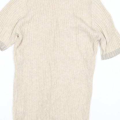 Womens UK Size 16 NEXT Beige Pullover Jumper