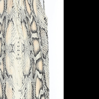 Preworn Womens Multicoloured Animal Print Polyester Pencil Dress  One Size  Halter  - soft, summer