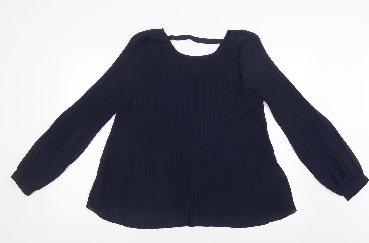 Womens UK Size M ICHI Blue Basic Blouse