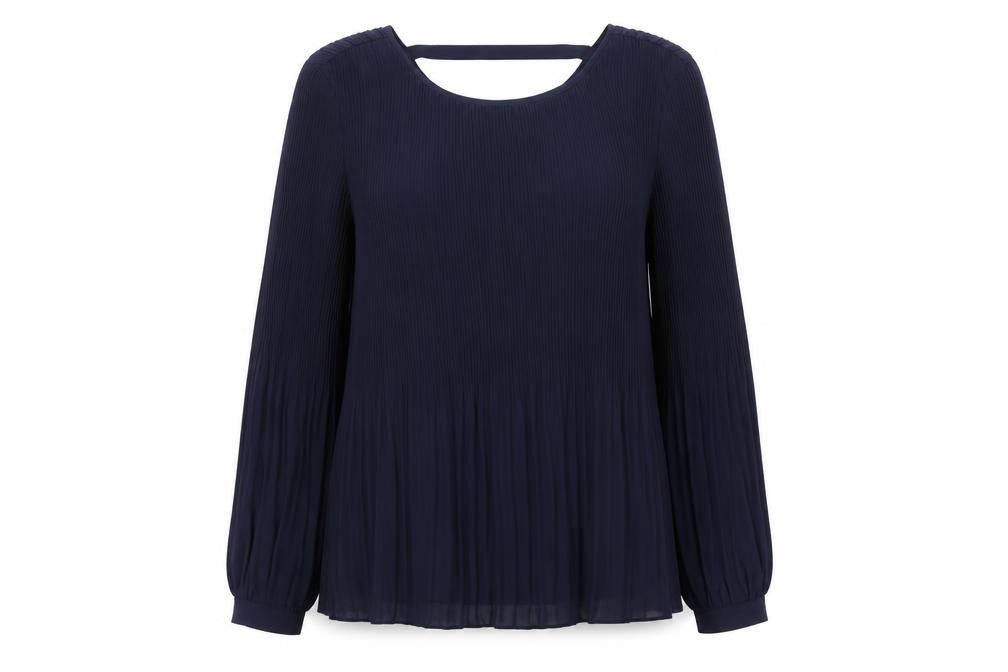 Womens UK Size M ICHI Blue Basic Blouse