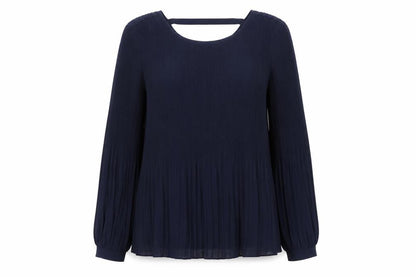 Womens UK Size M ICHI Blue Basic Blouse