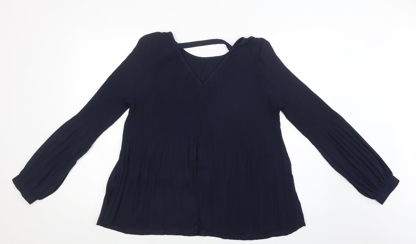 Womens UK Size M ICHI Blue Basic Blouse