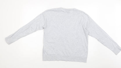 Womens UK Size M New Look Grey Pullover Jumper