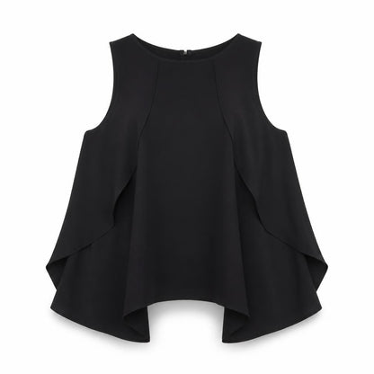 Womens UK Size 10 River Island Black Basic Blouse