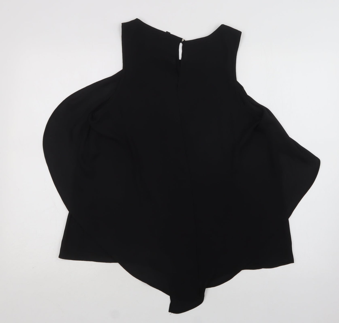 Womens UK Size 10 River Island Black Basic Blouse