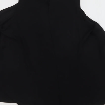 Womens UK Size 10 River Island Black Basic Blouse