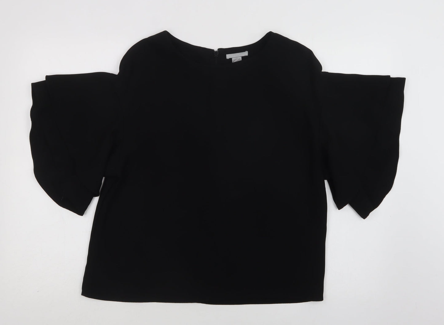 Womens UK Size S H&M Black Basic Blouse