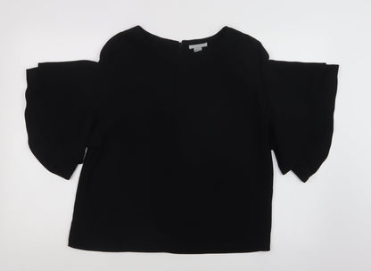 Womens UK Size S H&M Black Basic Blouse