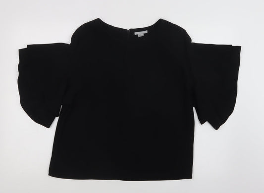 Womens UK Size S H&M Black Basic Blouse