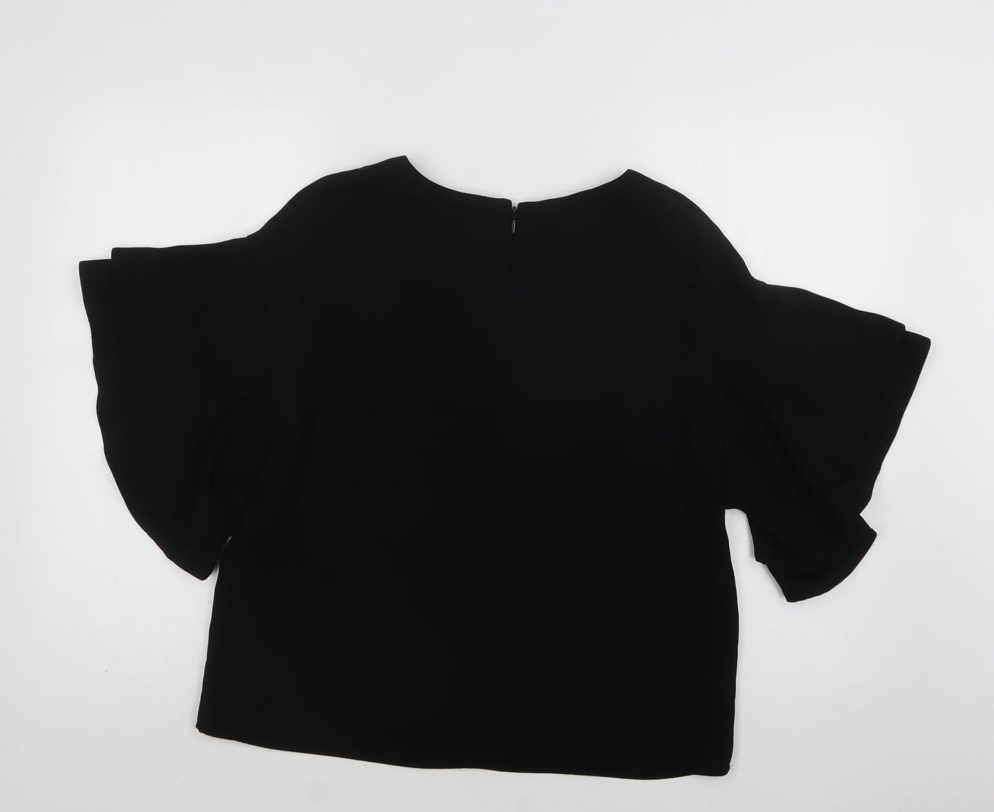 Womens UK Size S H&M Black Basic Blouse