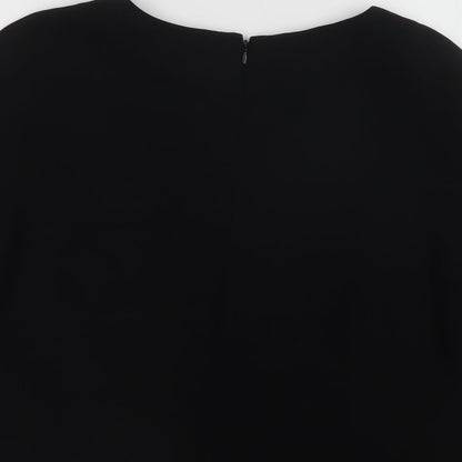 Womens UK Size S H&M Black Basic Blouse