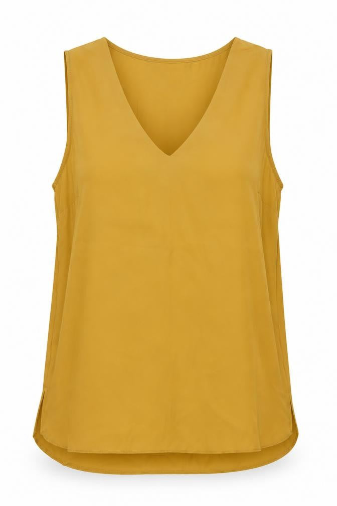 Womens UK Size 10 Primark Yellow Basic Button-Up