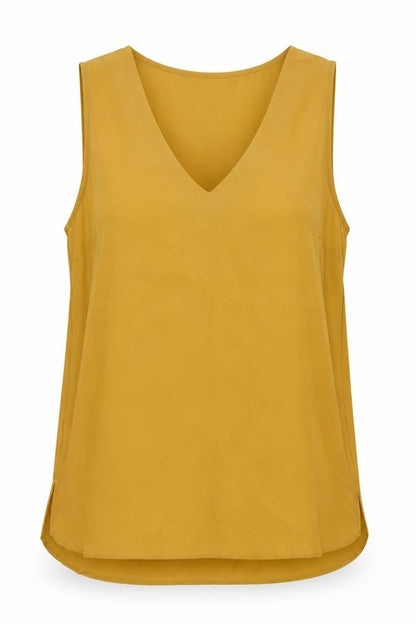 Womens UK Size 10 Primark Yellow Basic Button-Up