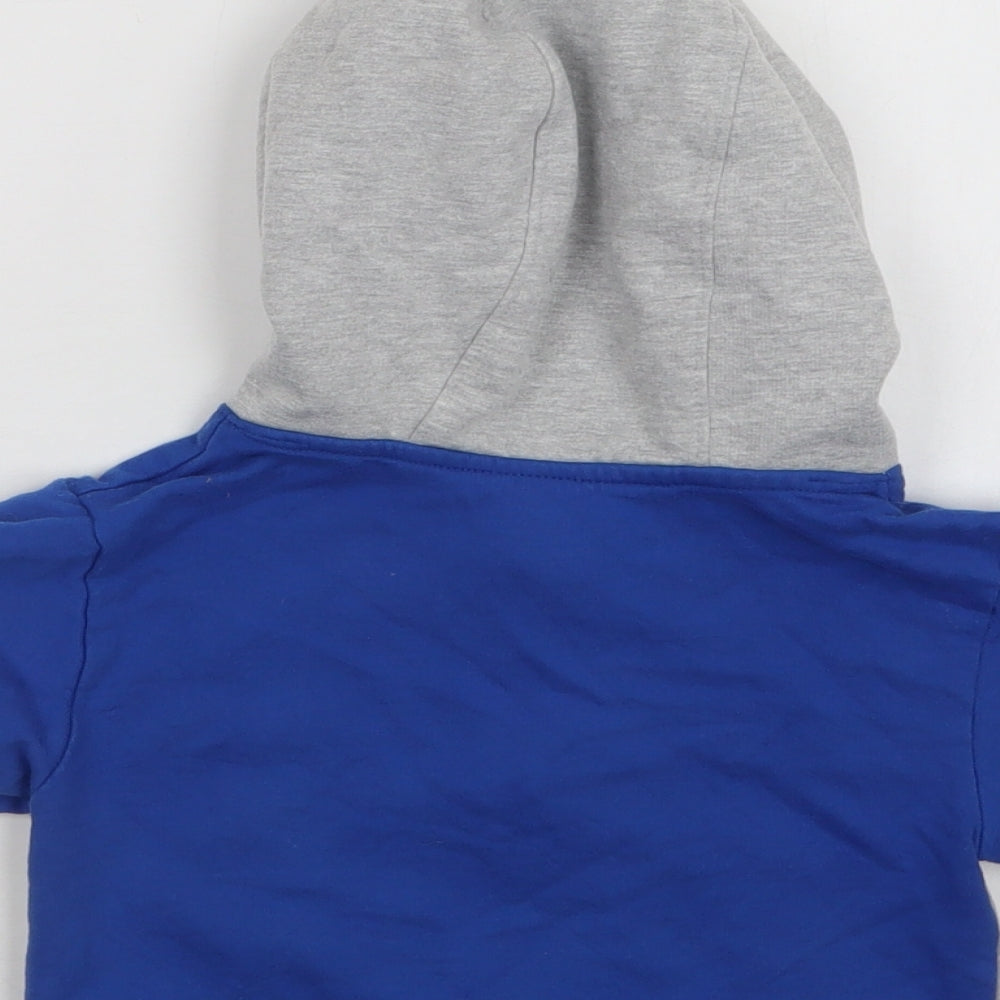 Studio Baby Grey Colourblock Cotton Full Zip Jumper Size 12-18 Months  Zip