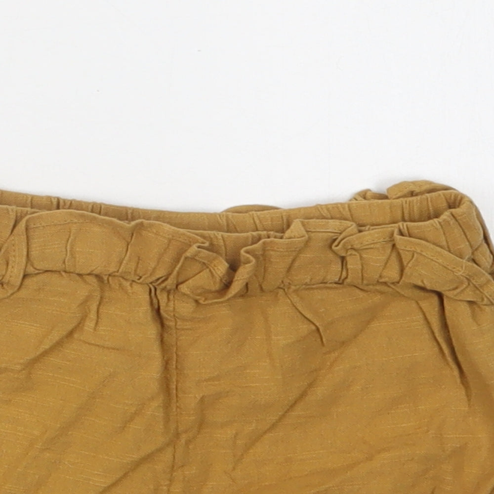 TU Baby Beige  Cotton Cropped Trousers Size 12-18 Months