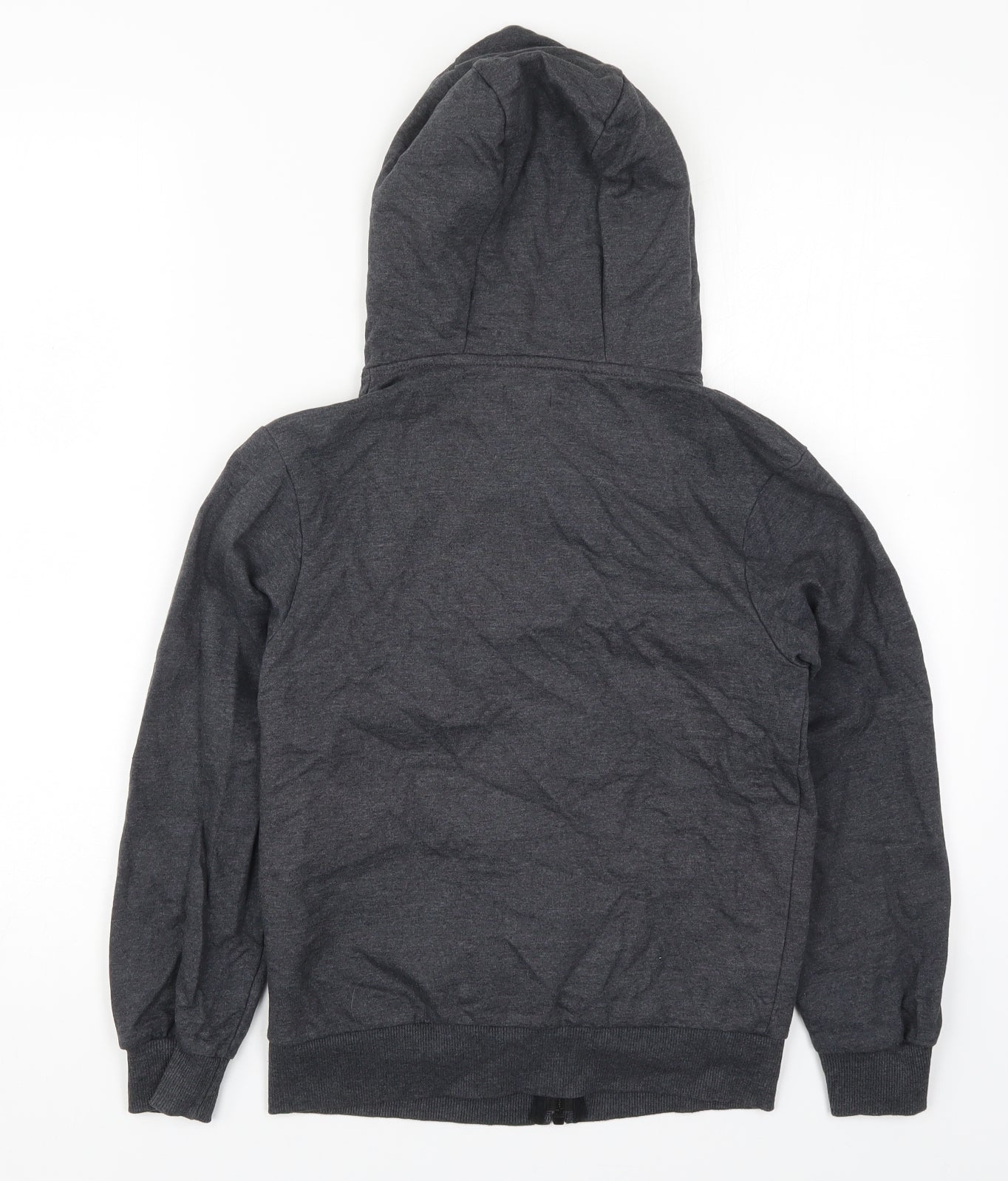 Studio Boys Grey  Cotton Full Zip Hoodie Size 10-11 Years  Zip - Online Offline Connect