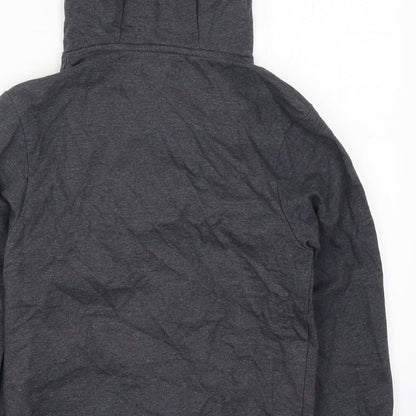 Studio Boys Grey  Cotton Full Zip Hoodie Size 10-11 Years  Zip - Online Offline Connect