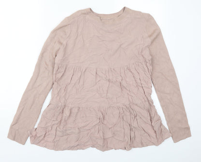 Womens UK Size 10 Marks and Spencer Pink Pullover Jumper