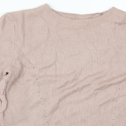 Womens UK Size 10 Marks and Spencer Pink Pullover Jumper