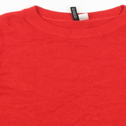Womens UK Size L H&M Red Pullover Jumper
