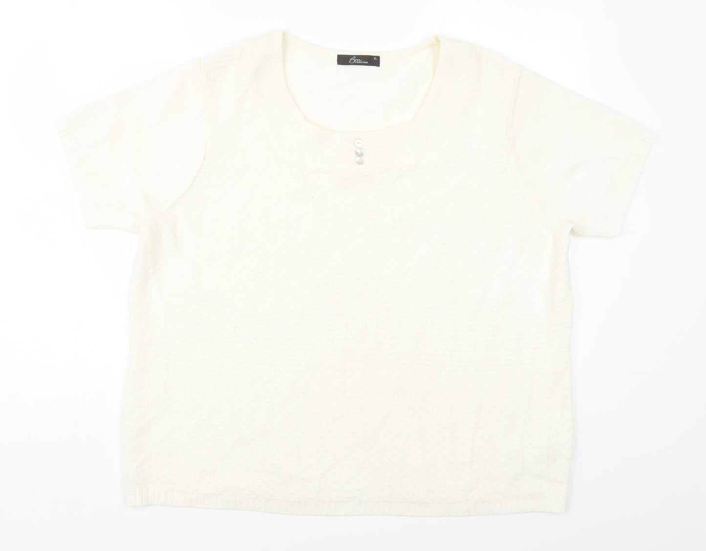 Womens UK Size XL Bonmarché Beige Pullover Jumper