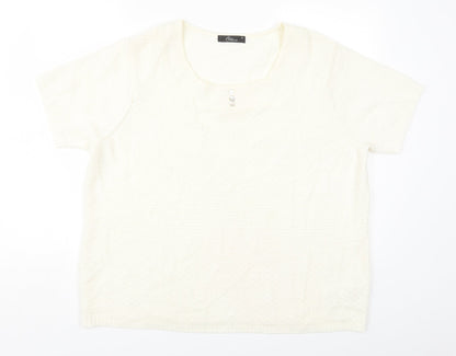 Womens UK Size XL Bonmarché Beige Pullover Jumper