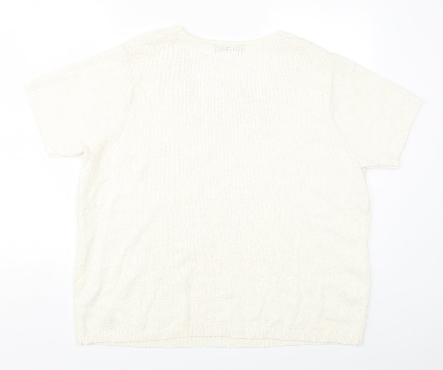 Womens UK Size XL Bonmarché Beige Pullover Jumper