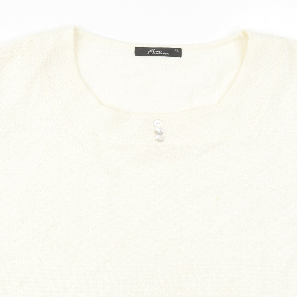 Womens UK Size XL Bonmarché Beige Pullover Jumper