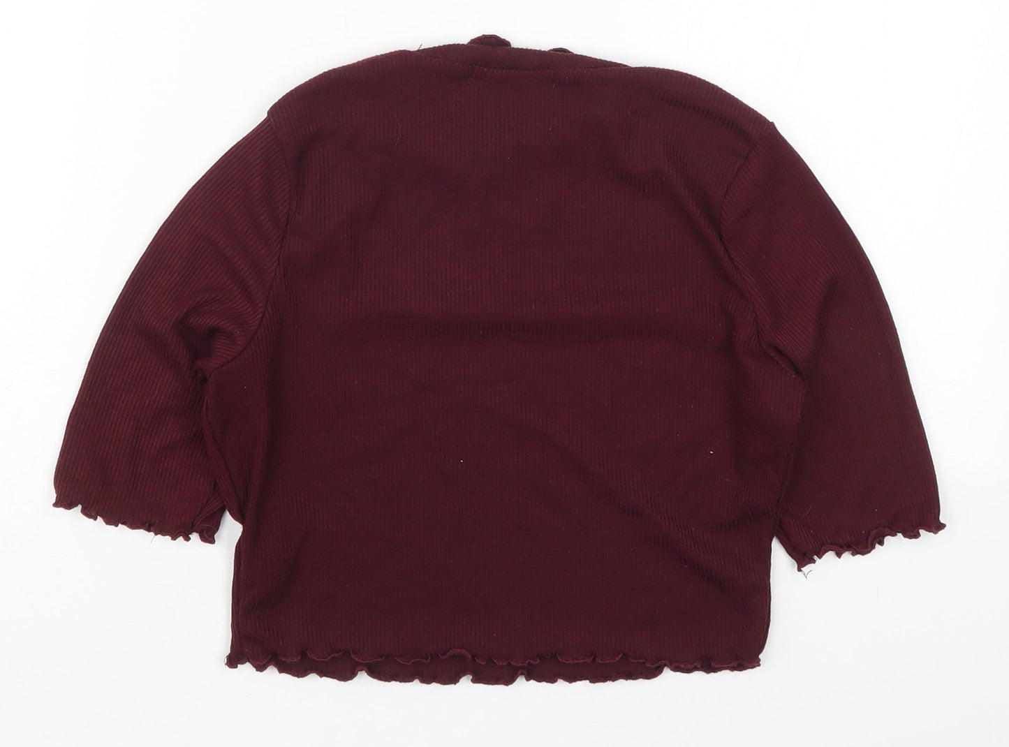 Womens UK Size 8 Missguided Purple Basic T-Shirt