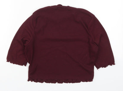 Womens UK Size 8 Missguided Purple Basic T-Shirt