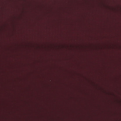 Womens UK Size 8 Missguided Purple Basic T-Shirt