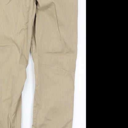 Womens UK Size 14 Marks and Spencer Regular Fit Rain Trousers Beige Trousers