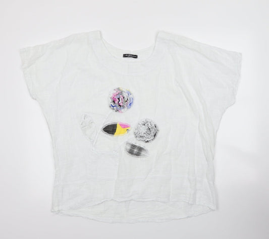 Womens UK Size M New Collection White Basic Blouse
