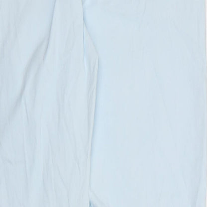 Womens UK Size 3XL Preworn Regular Fit Carrot Blue Trousers